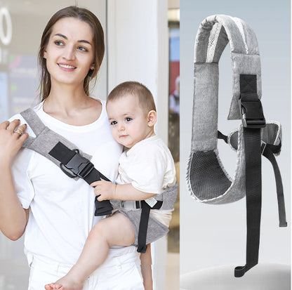 porte bébé physiologique supportant gris