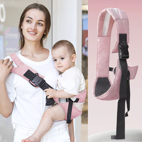 porte bébé physiologique supportant rose