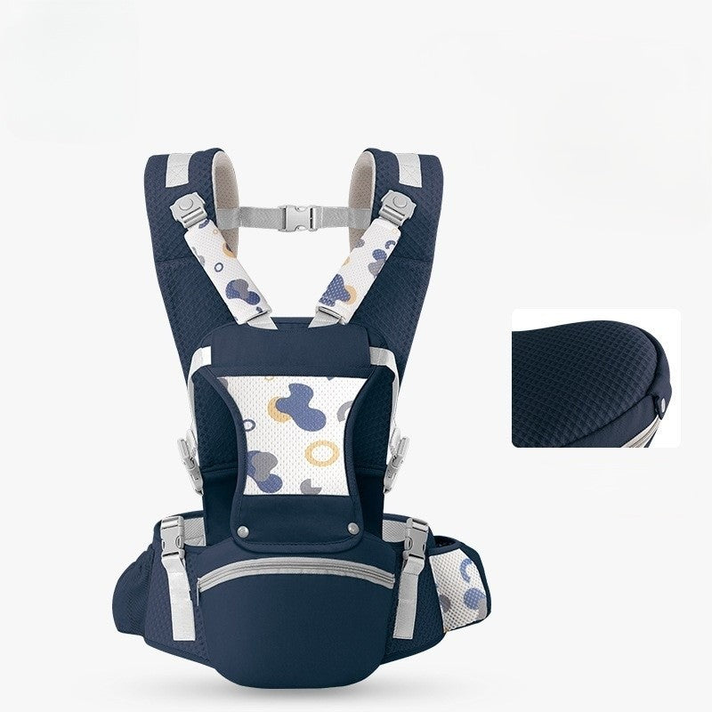 Porte bebe respirant Confort Évolutif couleur bleu marine sérénité