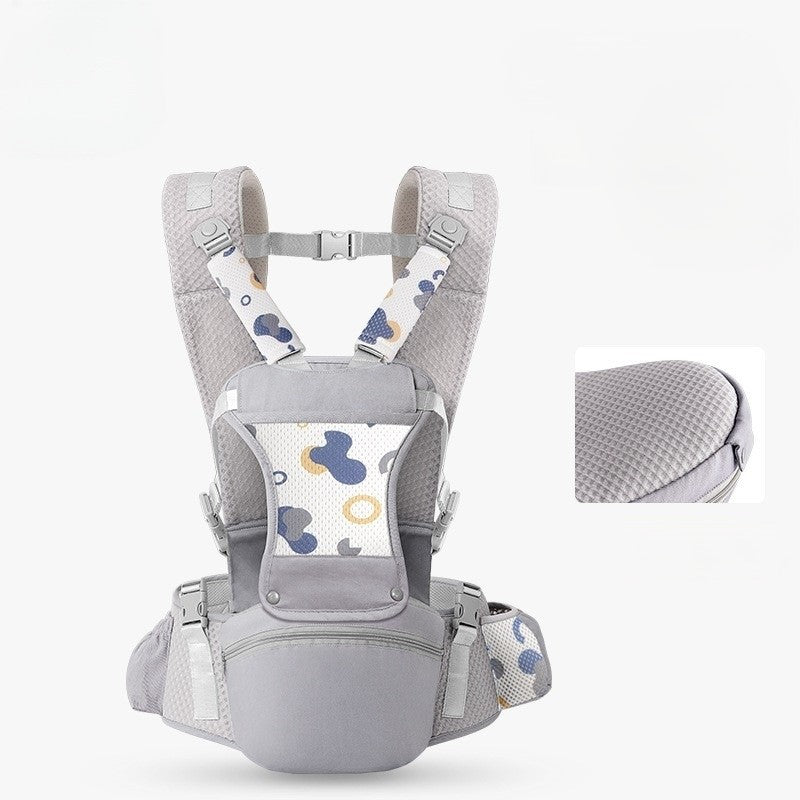 Porte bebe respirant Confort Évolutif couleur gris nuage