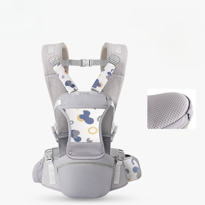 Porte bebe respirant Confort Évolutif couleur gris nuage