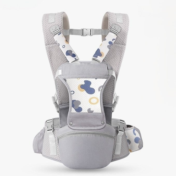 Porte bebe respirant Confort Évolutif couleur gris
