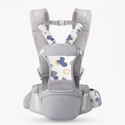Porte bebe respirant Confort Évolutif couleur gris
