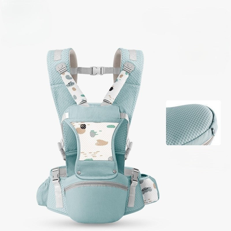 Porte bebe respirant Confort Évolutif couleur vert amande