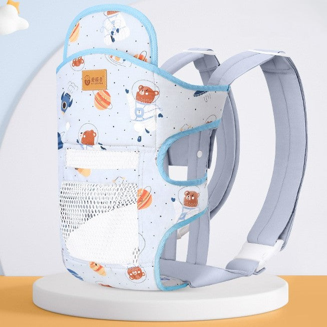 porte bebe respirant confortable motif planète bleue