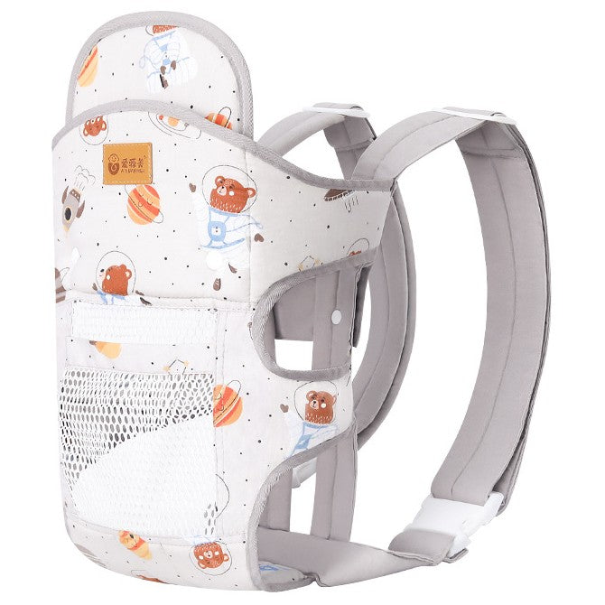 porte bebe respirant confortable motif planète grise