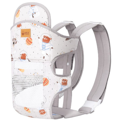 porte bebe respirant confortable motif planète grise