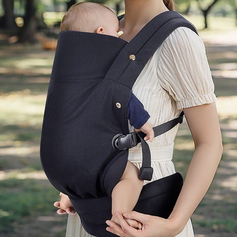 porte bebe respirant ergonomique avec coussin de soutien cervical pliable