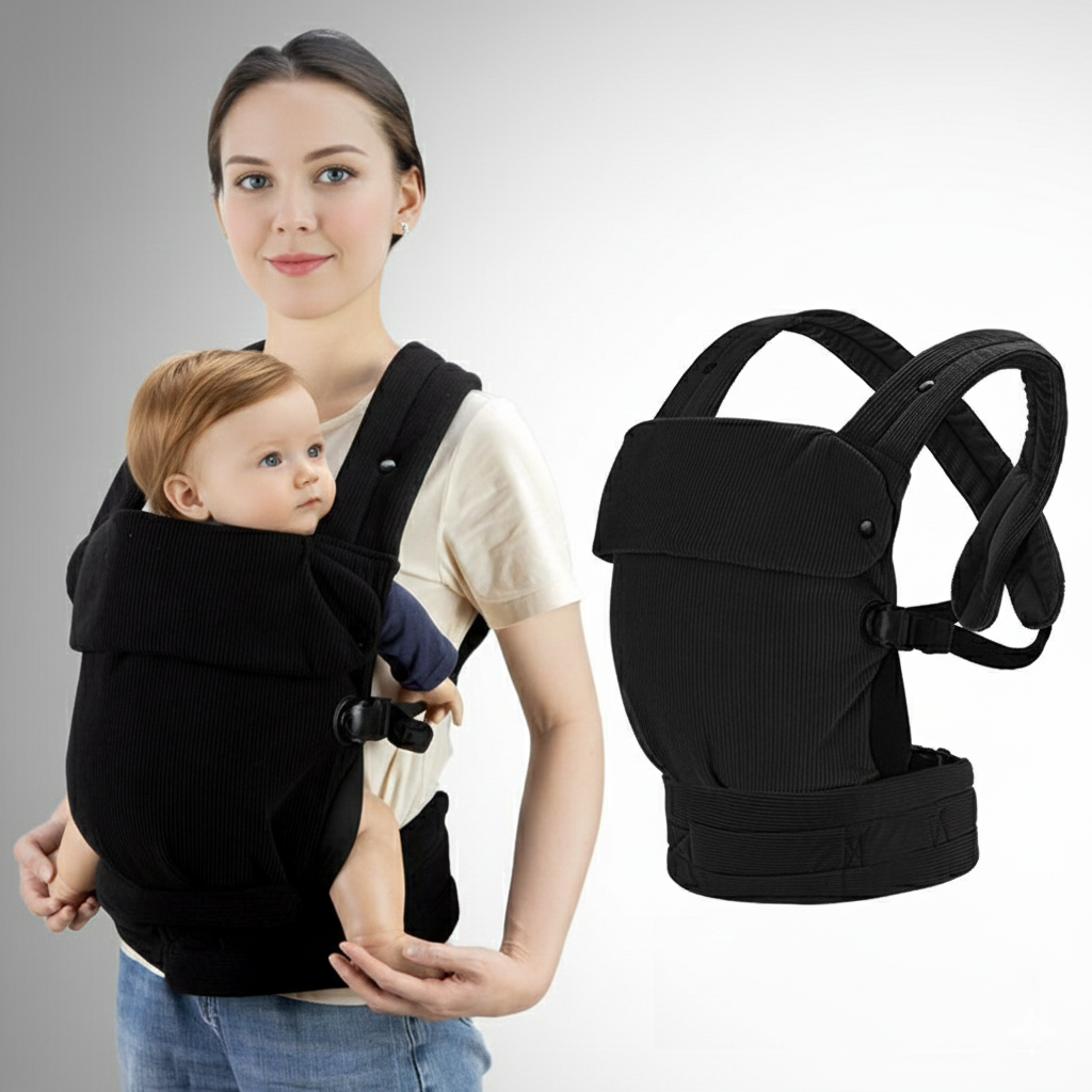 porte bebe respirant ergonomique couleur noir intemporel