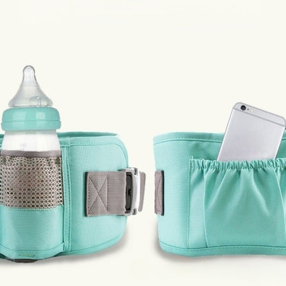 porte bebe respirant ergonomique et pratique montrant les poches latérales