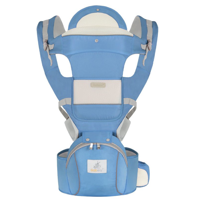 porte bebe sécurisé bleu pâle
