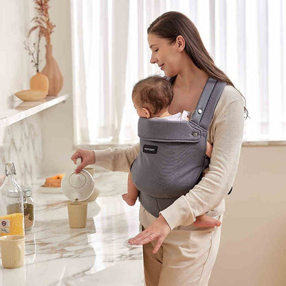 porte bébé gris pour sorties confortables