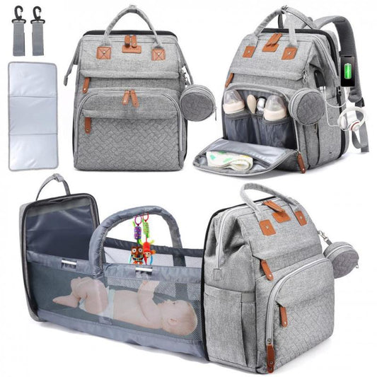 sac à dos à langer BeddyBaby™ gris