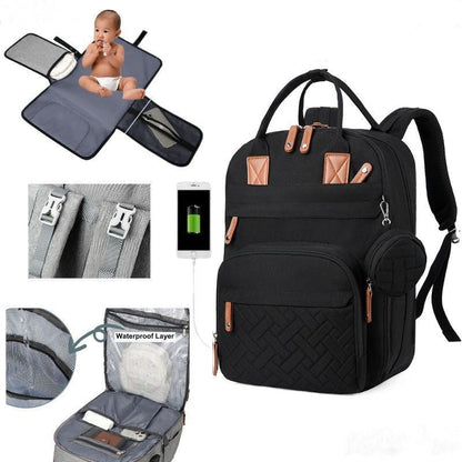 Sac à dos à langer DADOBAG™ noir