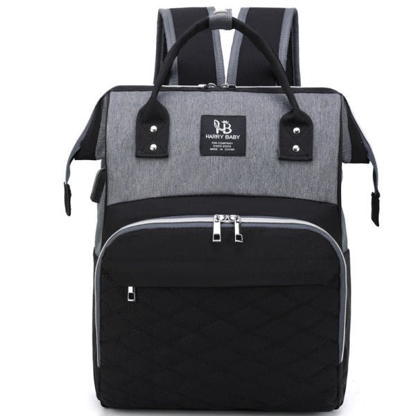 sac à dos à langer HarryBabyBag™ gris et noir