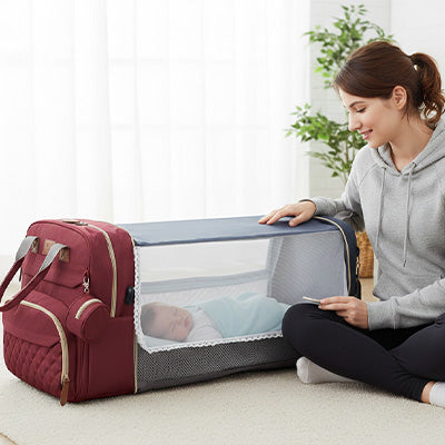 Sac à dos à langer | Lit portable pour bébé