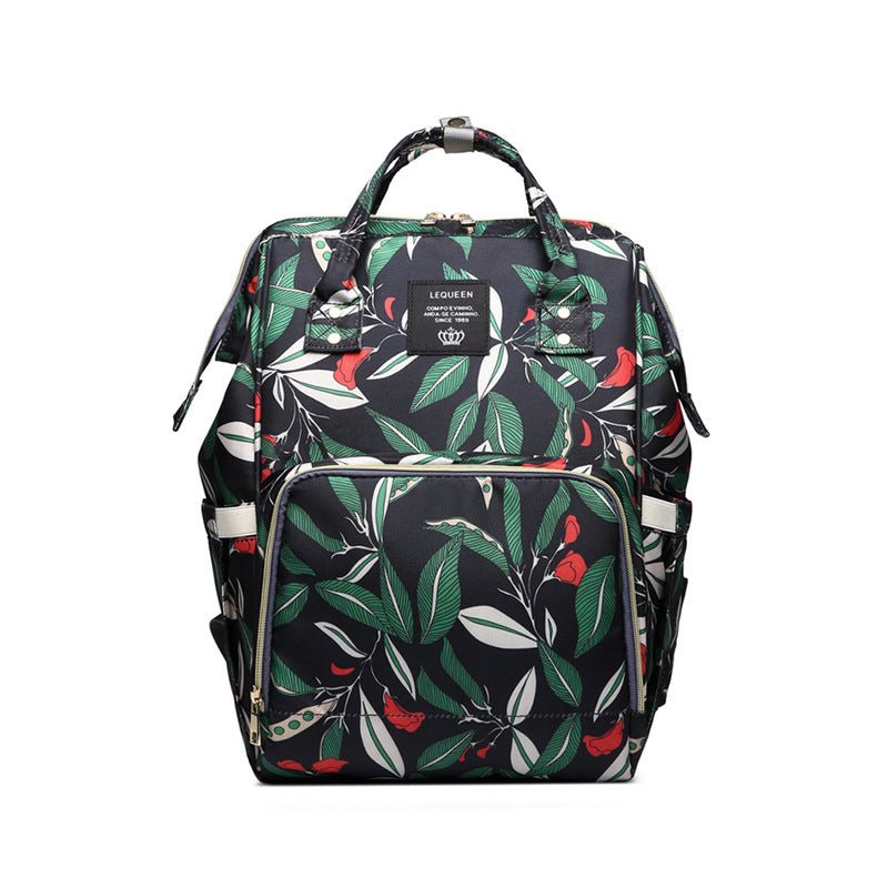sac a dos a langer stylé fleur noir