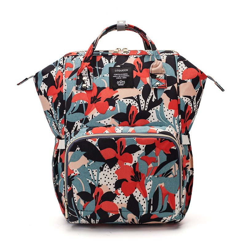 sac a dos a langer stylé fleur rouge