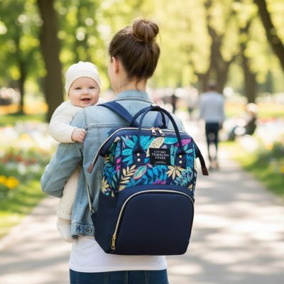 sac a dos a langer tendance avec bébé heureux