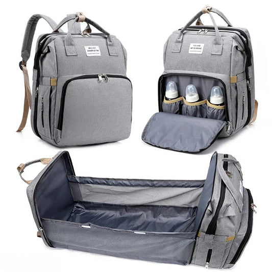 sac à dos à langer transformable en lit