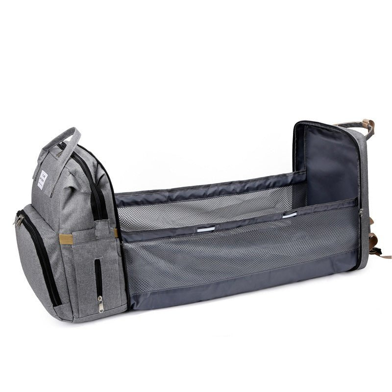 sac à dos à langer transformable en berceau