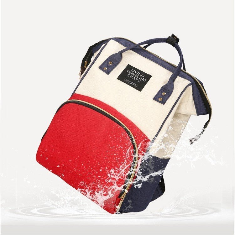 sac à dos à langer couleurs mixtes imperméable