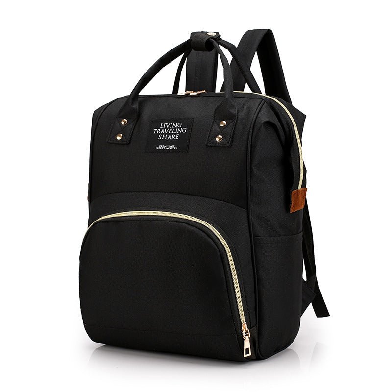 sac à dos à langer couleur noir