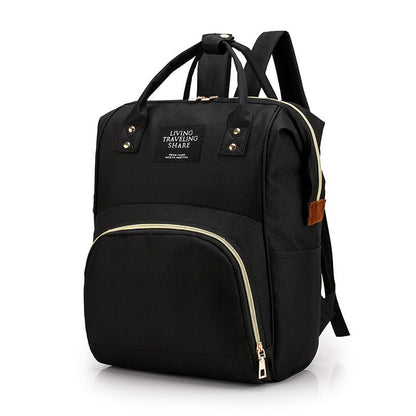 sac à dos à langer couleur noir