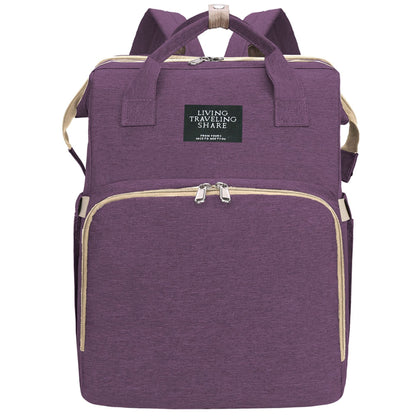 sac à dos à langer violet LivingTravelingShare™