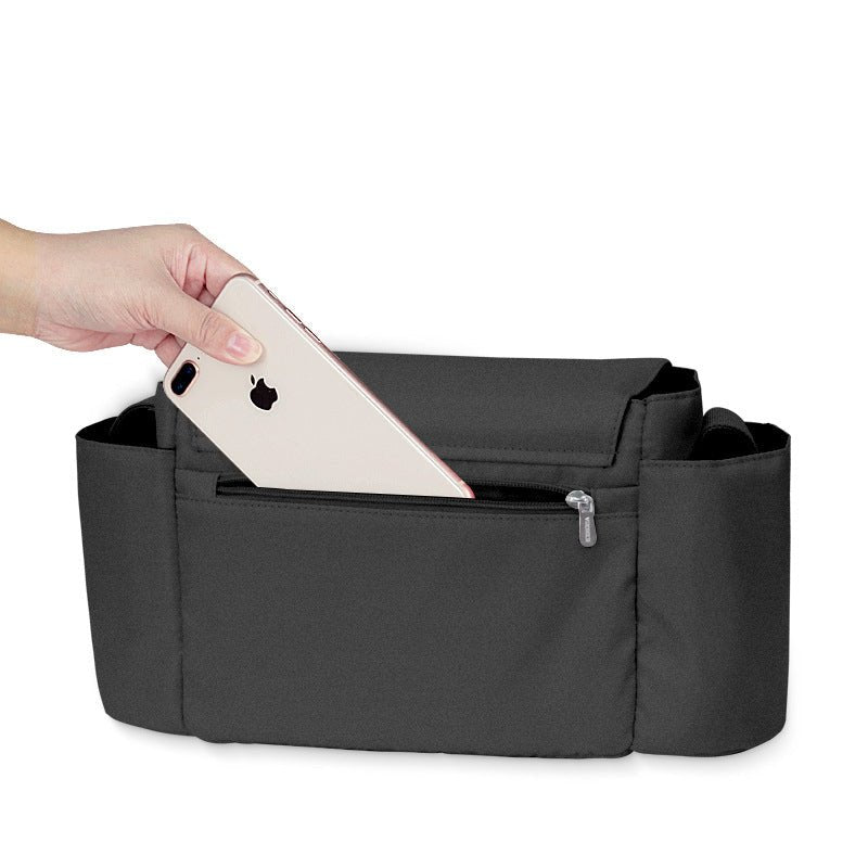 sac a langer bebe noir BabyCarriage™ poche arriere