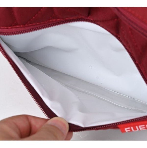 sac a langer Fuerli™ rouge avec poche imperméable