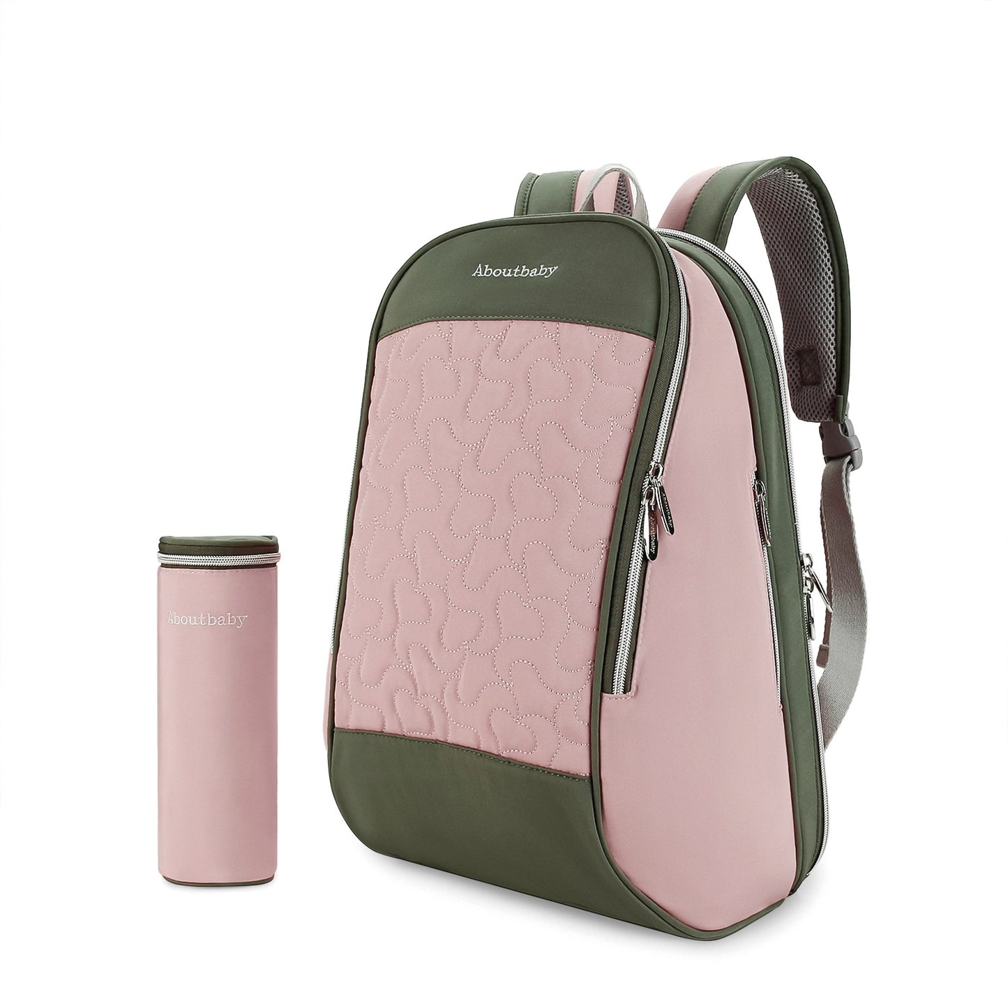 sac à langer organisé rose