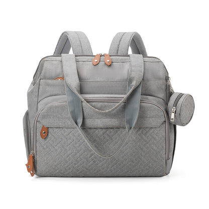 sac a langer pratique et bien pensé gris