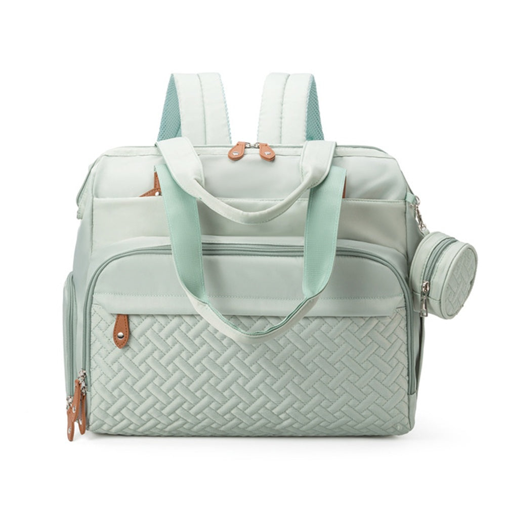 sac a langer pratique et bien pensé vert