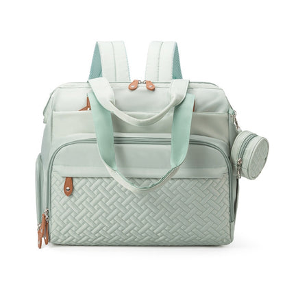 sac a langer pratique et bien pensé vert