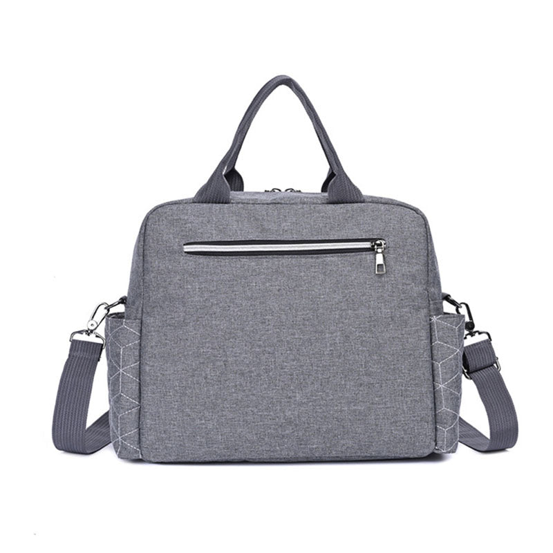sac a langer spacieux gris vue arrière