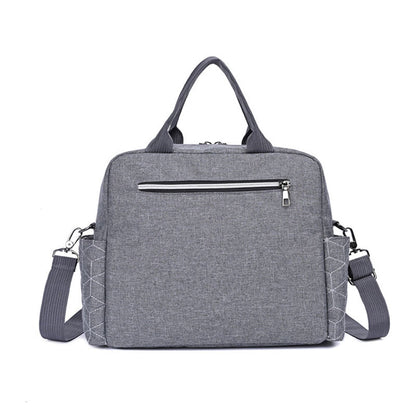 sac a langer spacieux gris vue arrière