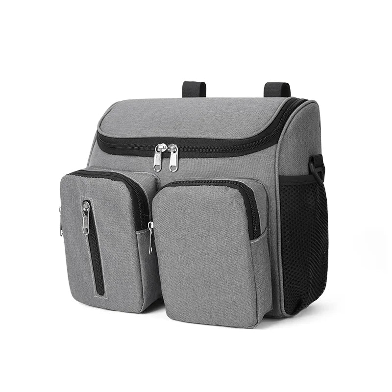 sac à langer structuré gris