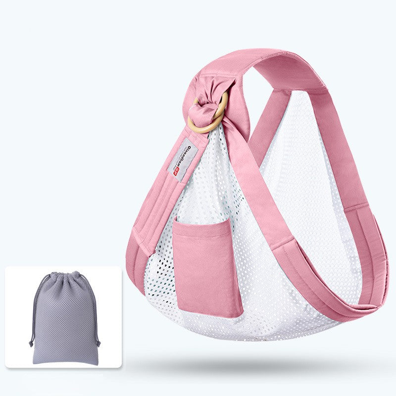 sling bebe mailles respirantes rose