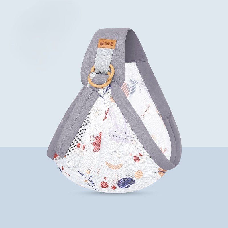 sling bebe sécurisé gris