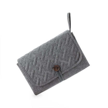 tapis à langer nomade couleur gris galet doux