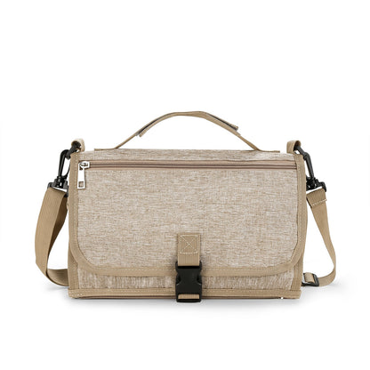 tapis à langer nomade imperméable polyvalent beige sable