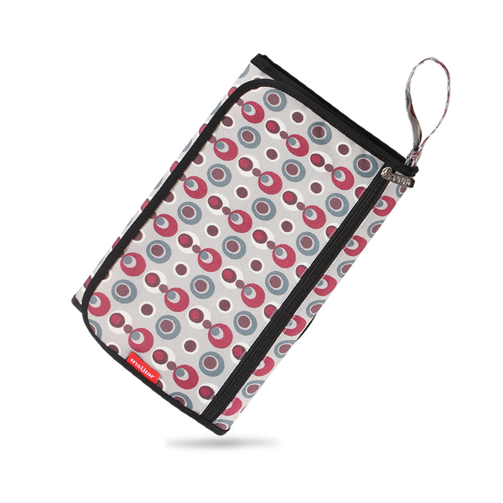 tapis a langer voyage pliable et imperméable couleur perle douce
