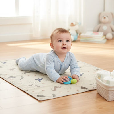 Tapis langer nomade compact et imperméable confortable pour bébé